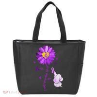 I Will Remember For You Elephant Alzheimers Awareness Tote Bag thumb 0
