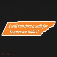 I Will Run Thru A Wall For Tennessee Today Backpack thumb 2