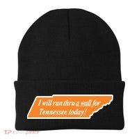 I Will Run Thru A Wall For Tennessee Today Beanie thumb 0