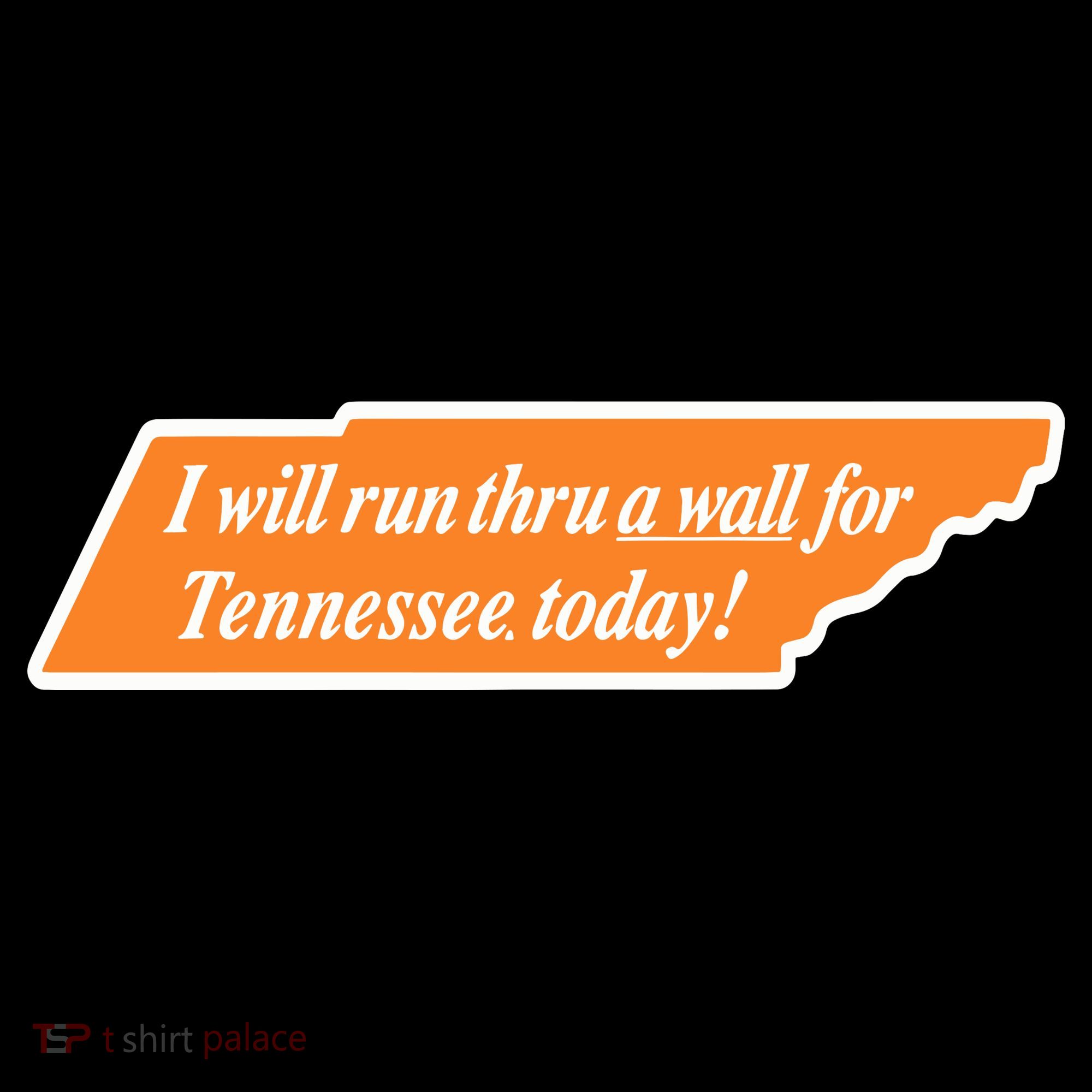 I Will Run Thru A Wall For Tennessee Today Women's Tank Top