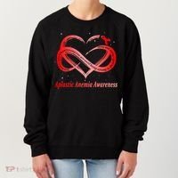 I Wear Red For Aplastic Anemia Awareness Warrior Cute Gift Women's Sweatshirt thumb 0