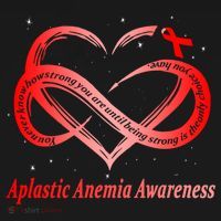 I Wear Red For Aplastic Anemia Awareness Warrior Cute Gift Doggie Tank thumb 4