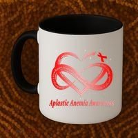 I Wear Red For Aplastic Anemia Awareness Warrior Cute Gift Coffee Mug thumb 2