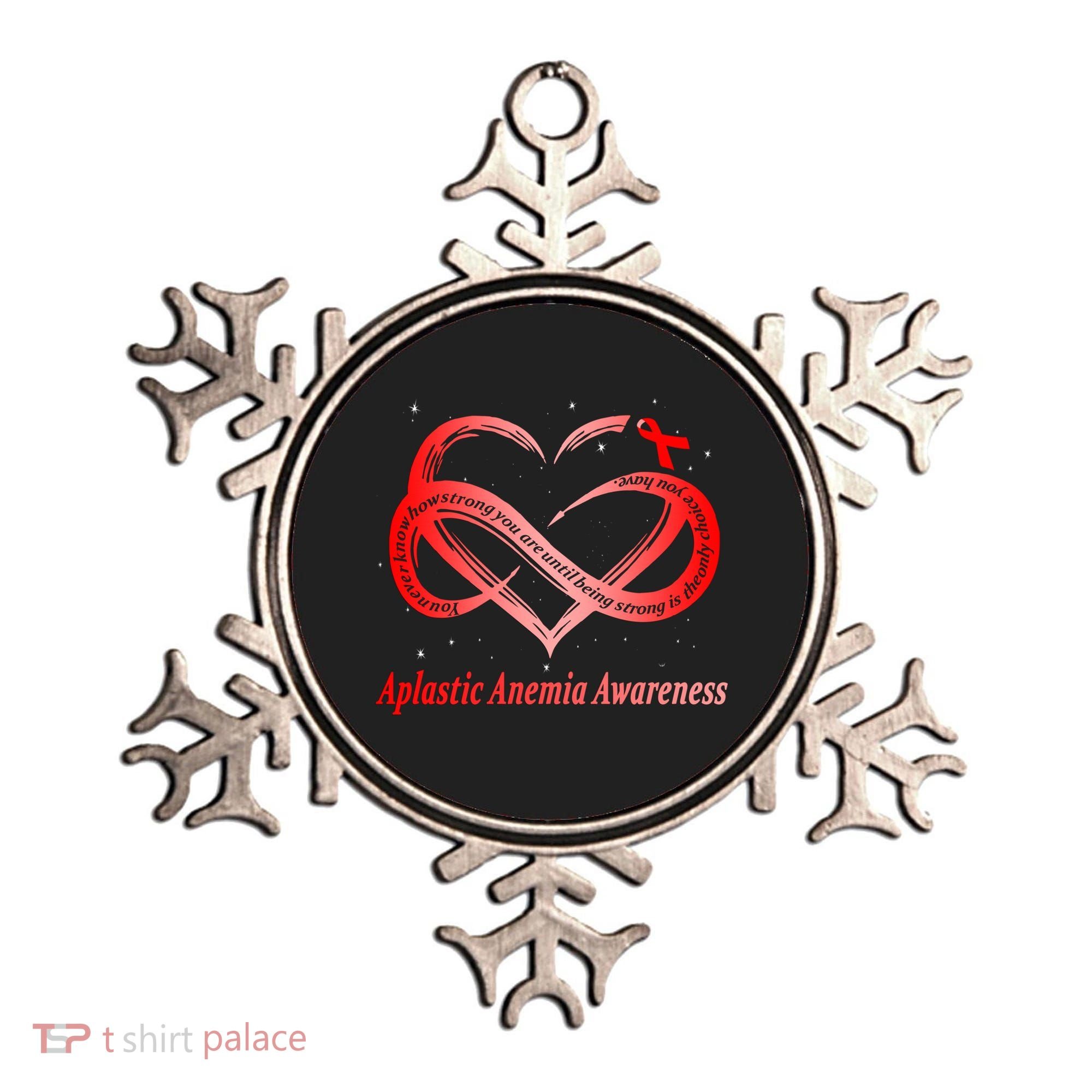 I Wear Red For Aplastic Anemia Awareness Warrior Cute Gift Ornament