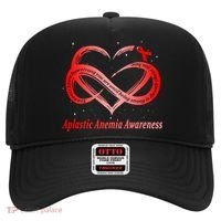I Wear Red For Aplastic Anemia Awareness Warrior Cute Gift Hat thumb 0