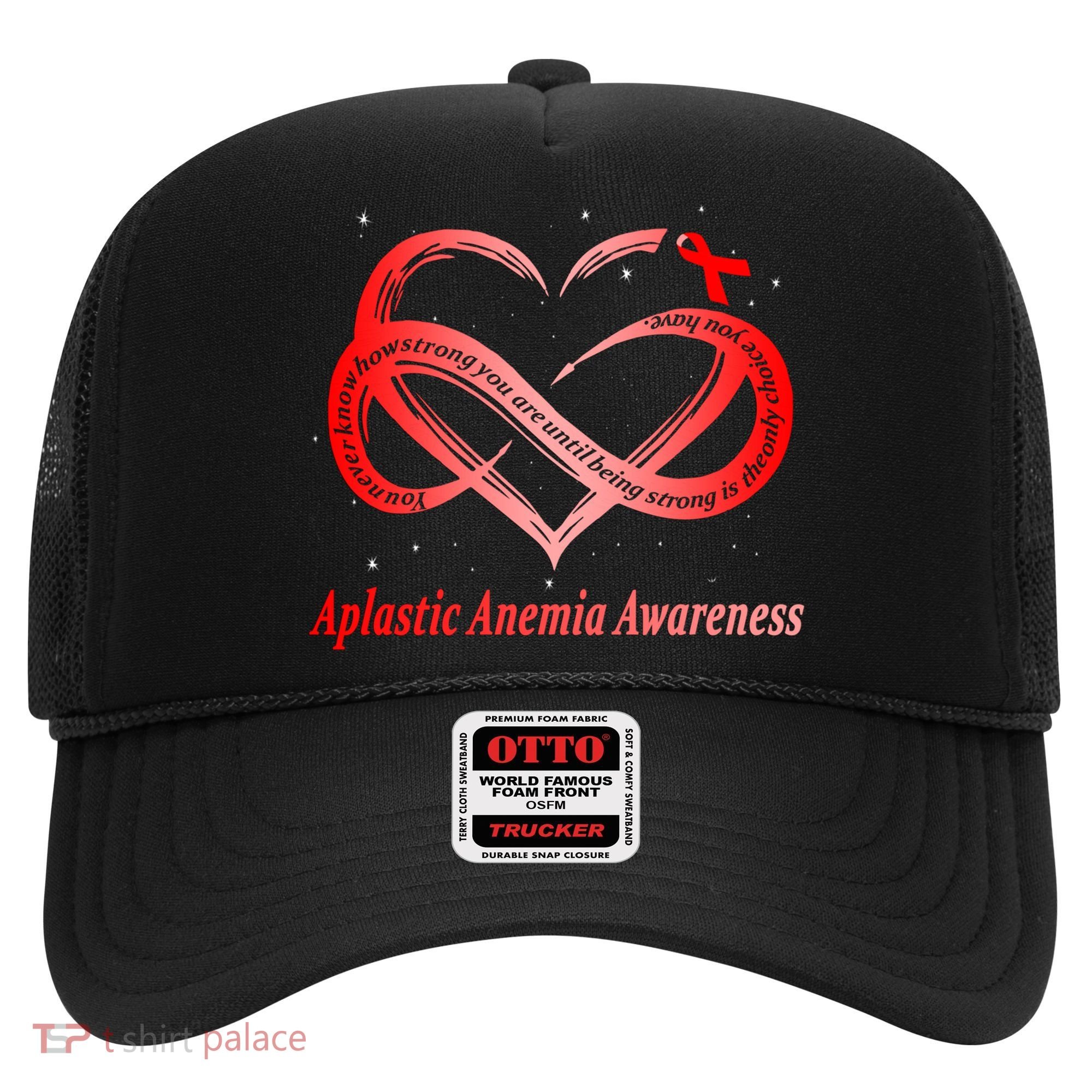 I Wear Red For Aplastic Anemia Awareness Warrior Cute Gift Hat