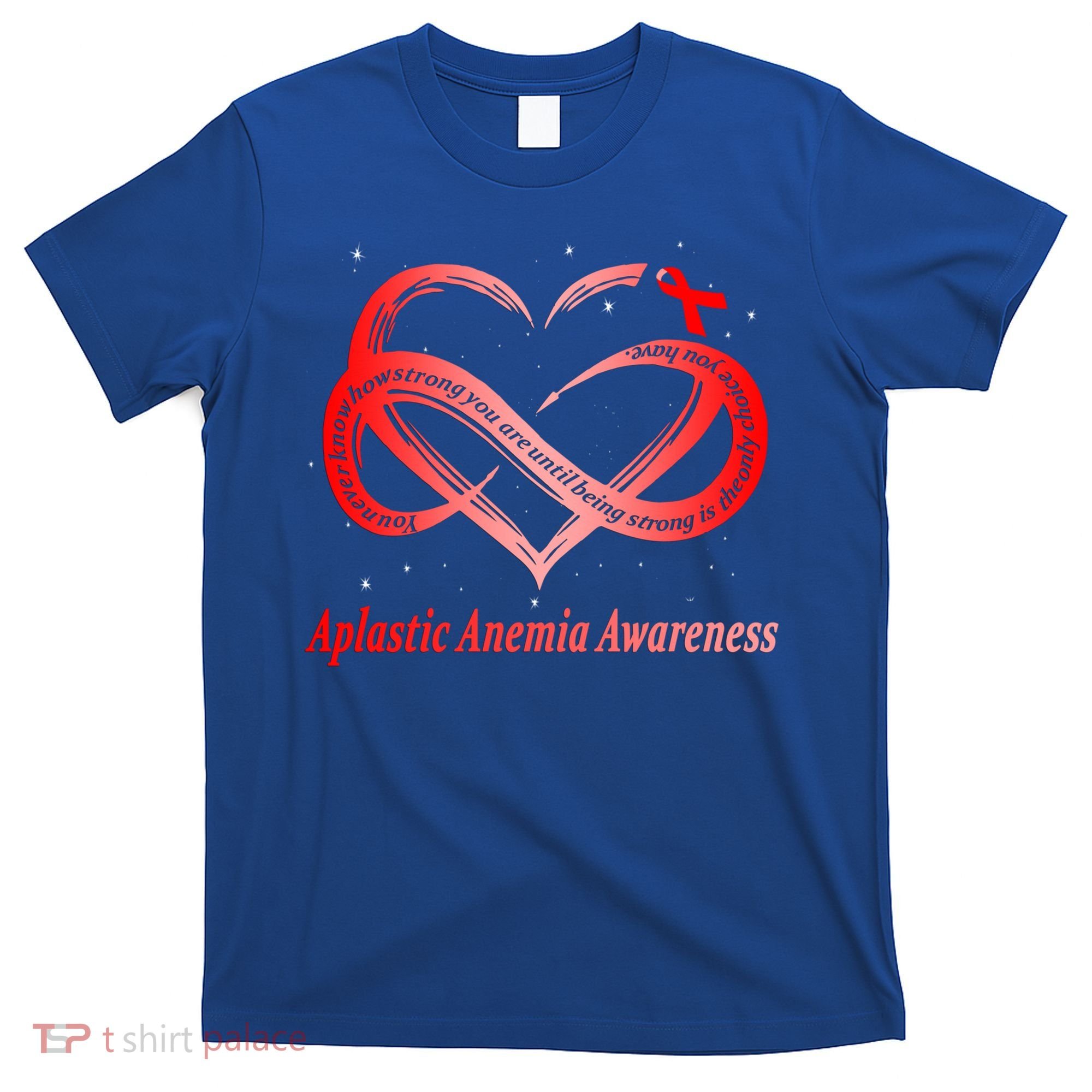 I Wear Red For Aplastic Anemia Awareness Warrior Cute Gift T-Shirt