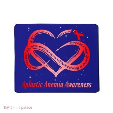 I Wear Red For Aplastic Anemia Awareness Warrior Cute Gift Mousepad