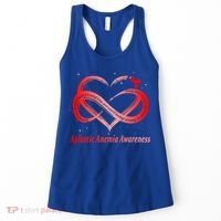 I Wear Red For Aplastic Anemia Awareness Warrior Cute Gift Women's Tank Top thumb 0