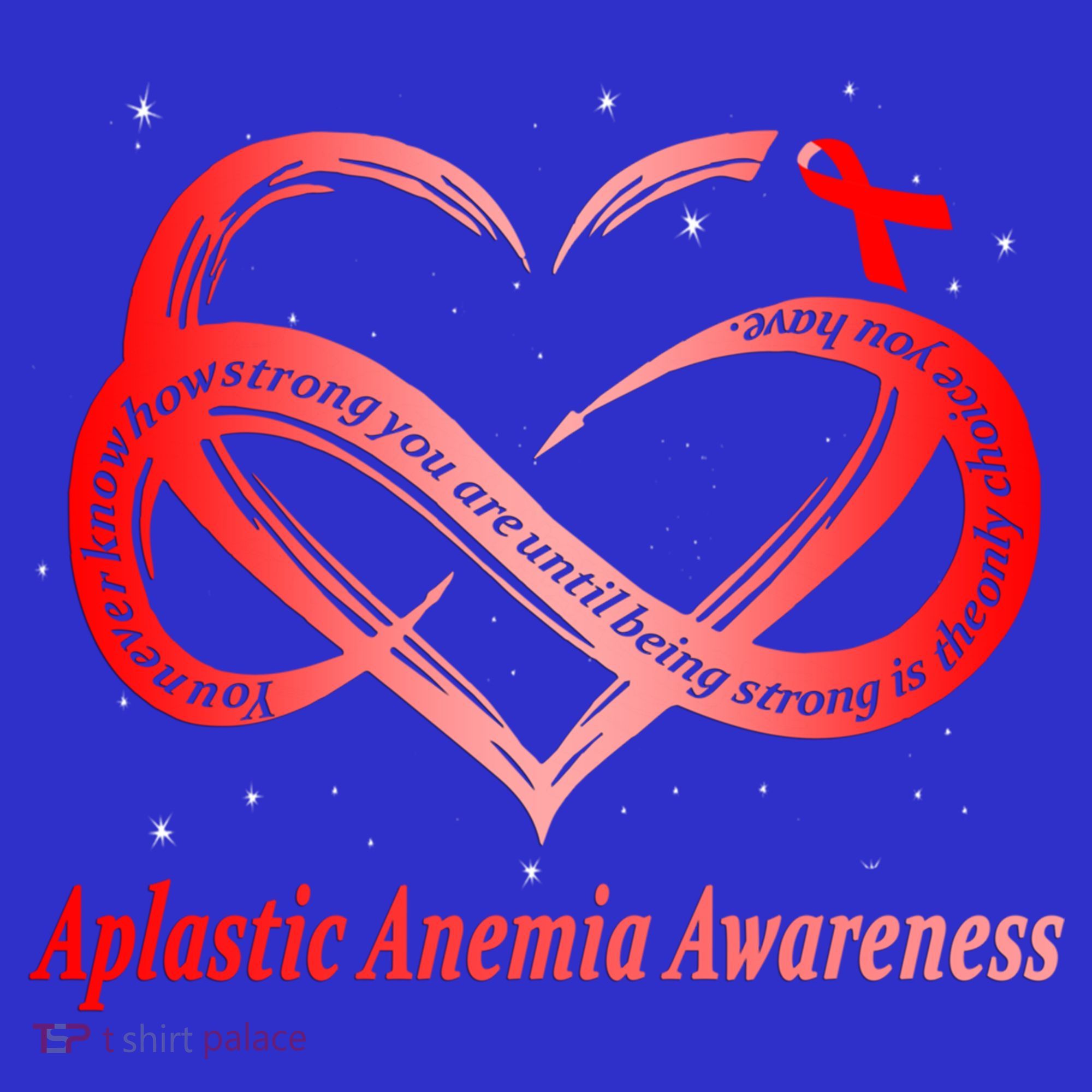 I Wear Red For Aplastic Anemia Awareness Warrior Cute Gift Women's Tank Top