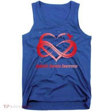 I Wear Red For Aplastic Anemia Awareness Warrior Cute Gift Tank Top