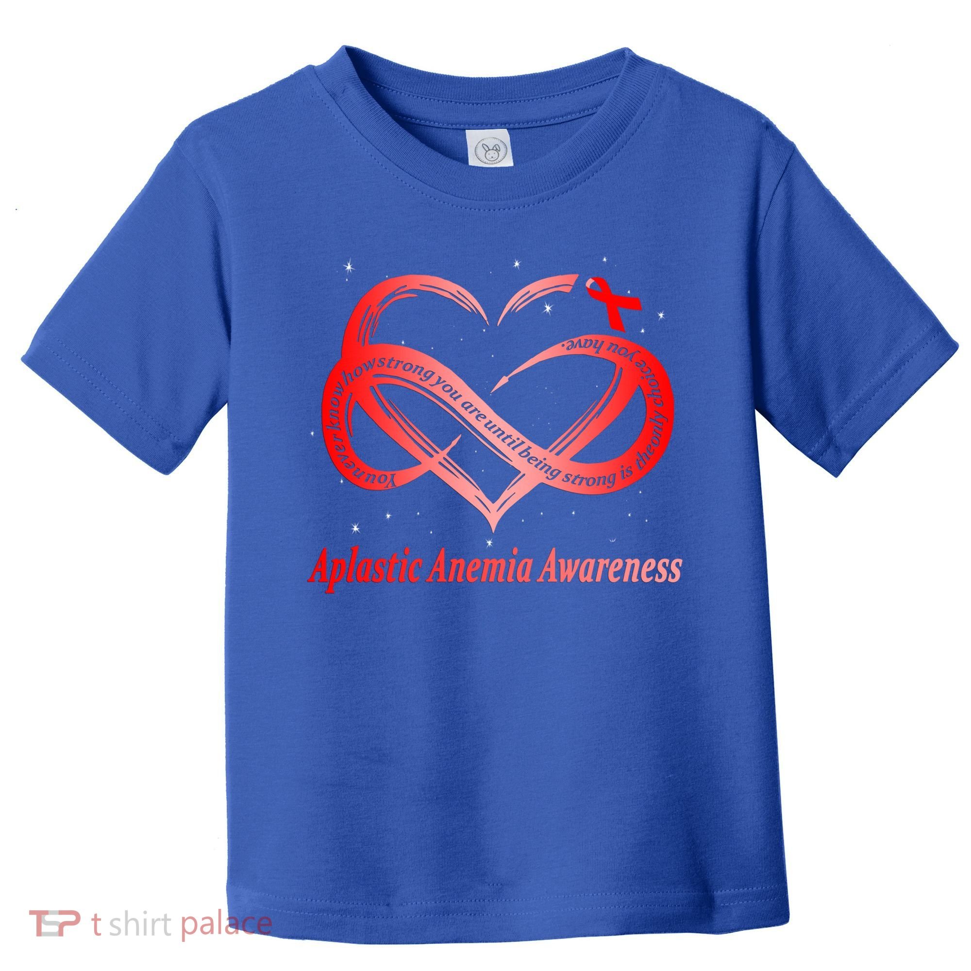 I Wear Red For Aplastic Anemia Awareness Warrior Cute Gift Toddler T-Shirt