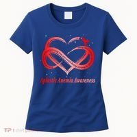 I Wear Red For Aplastic Anemia Awareness Warrior Cute Gift Women's T-Shirt thumb 0