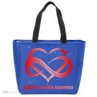 I Wear Red For Aplastic Anemia Awareness Warrior Cute Gift Tote Bag thumb 0