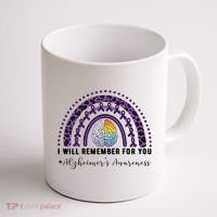 I Will Remember For You Rainbow Brain Alzheimer's Awareness Great Gift Coffee Mug thumb 1