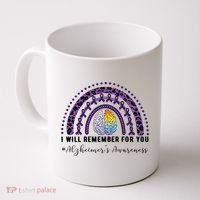I Will Remember For You Rainbow Brain Alzheimer's Awareness Great Gift Coffee Mug thumb 0