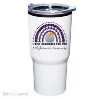 I Will Remember For You Rainbow Brain Alzheimer's Awareness Great Gift Tumbler thumb 0