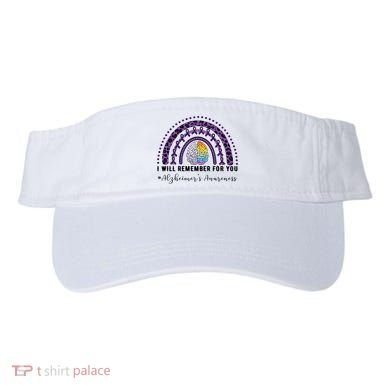 I Will Remember For You Rainbow Brain Alzheimer's Awareness Great Gift Visor