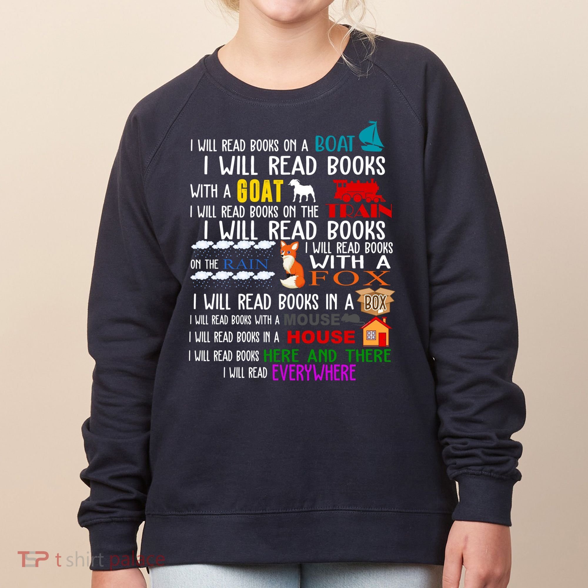I Will Read Books Everywhere Women's Sweatshirt