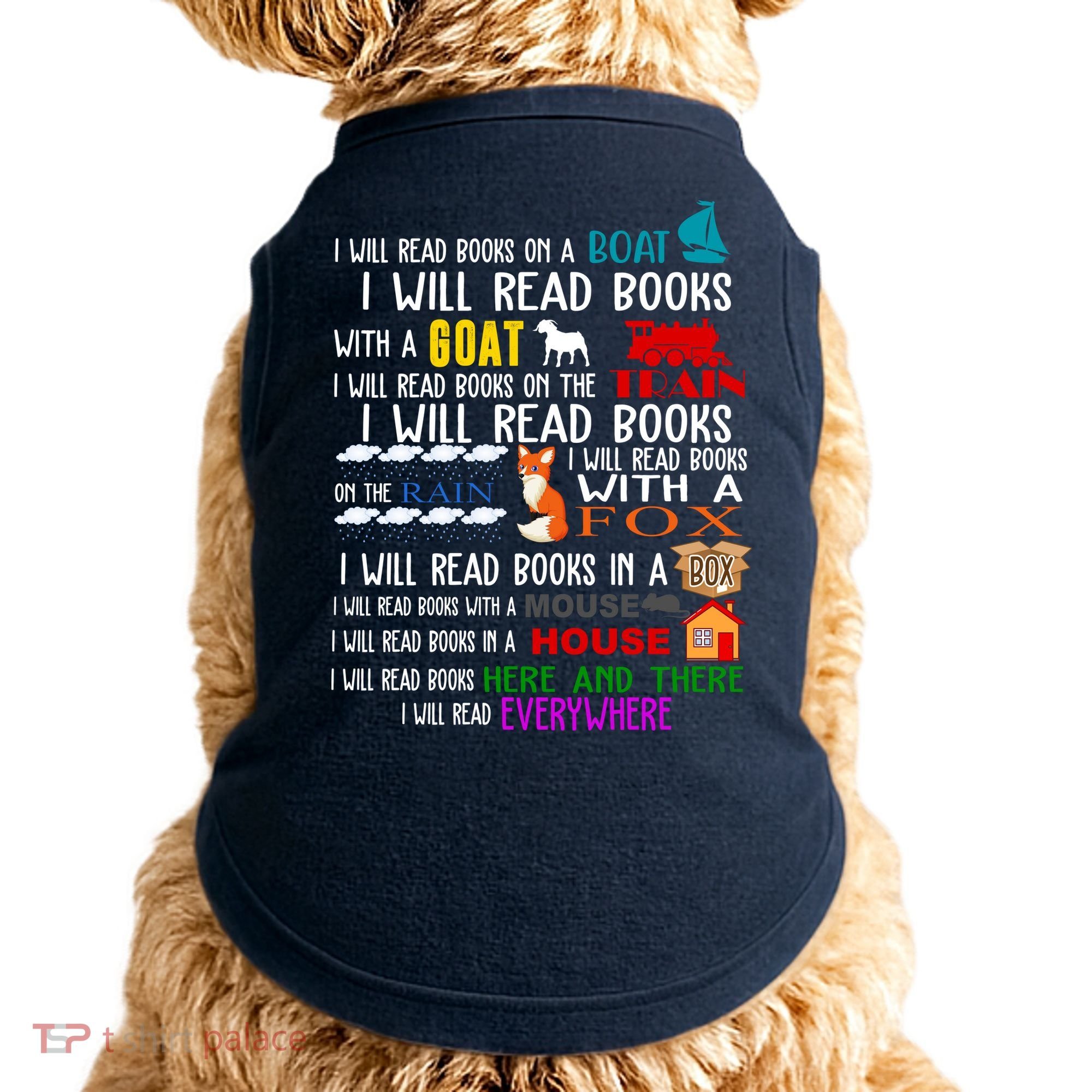 I Will Read Books Everywhere Doggie Tank