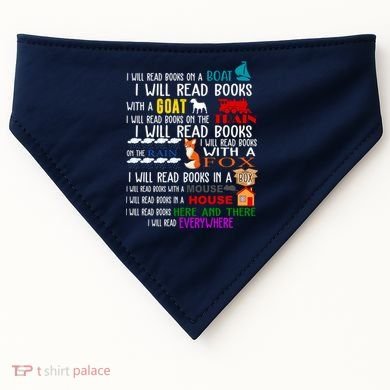 I Will Read Books Everywhere USA-Made Doggie Bandana