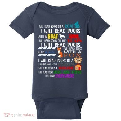 I Will Read Books Everywhere Baby Bodysuit