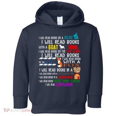 I Will Read Books Everywhere Toddler Hoodie