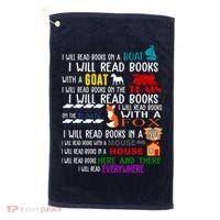 I Will Read Books Everywhere Golf Towel thumb 0