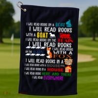 I Will Read Books Everywhere Golf Towel thumb 1