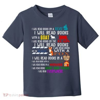 I Will Read Books Everywhere Toddler T-Shirt