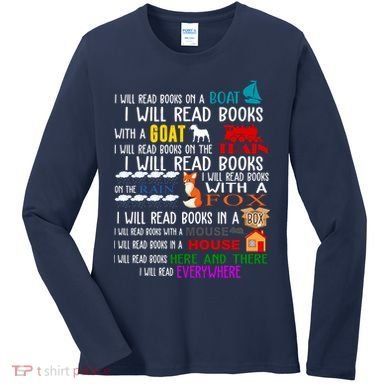 I Will Read Books Everywhere Women's Long Sleeve Shirt