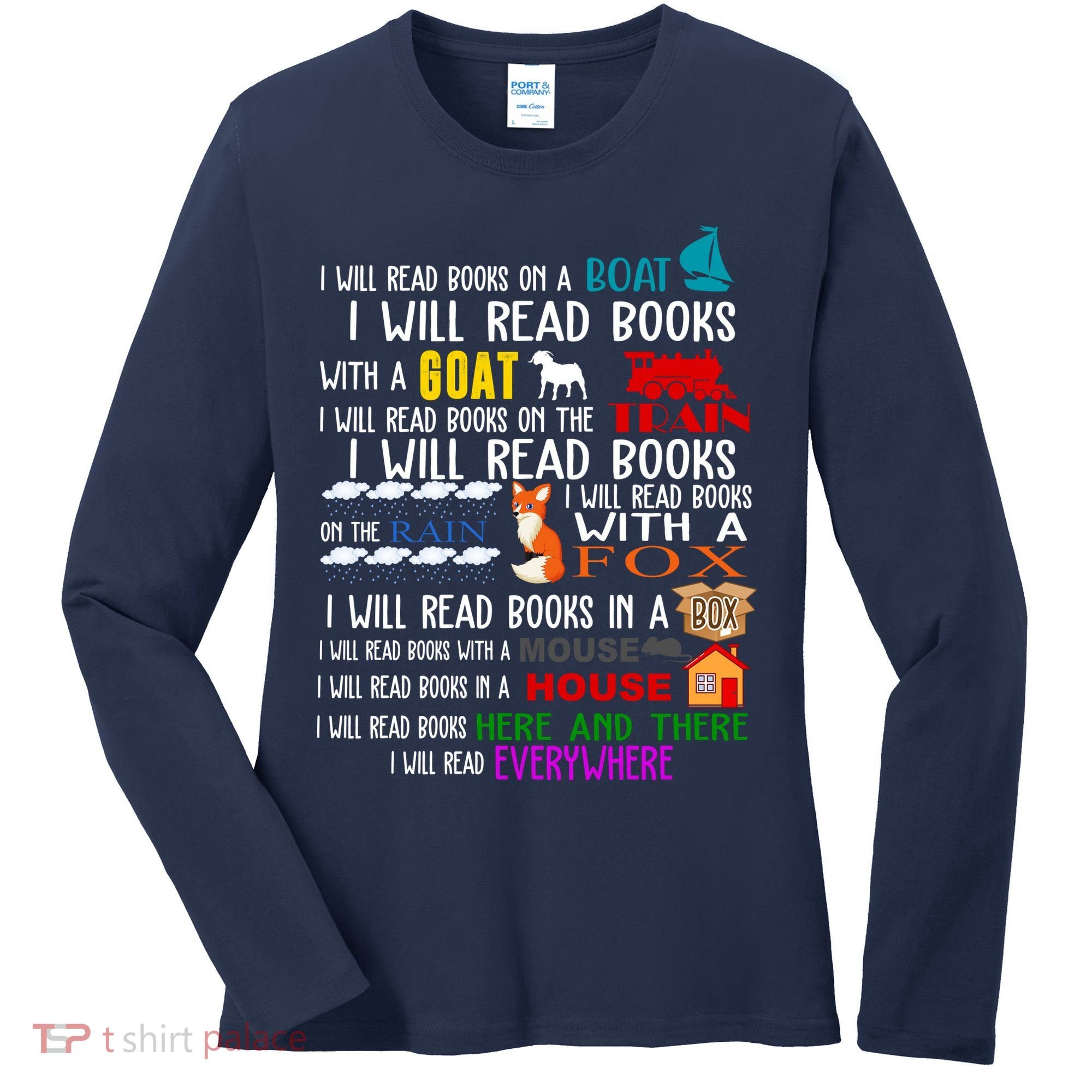 I Will Read Books Everywhere Women's Long Sleeve Shirt