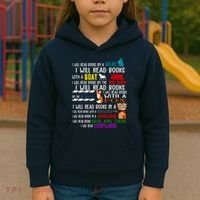 I Will Read Books Everywhere Kids Hoodie thumb 3