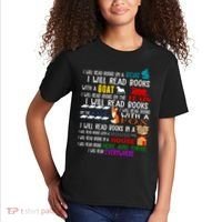 I Will Read Books Everywhere Kids T-Shirt thumb 2