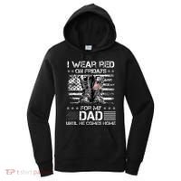 I Wear Red On Friday For My Dad Combat Boots Veteran Day Women's Hoodie thumb 0