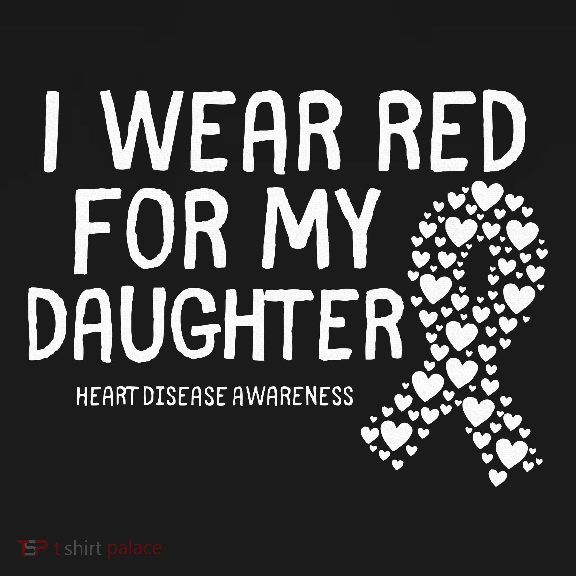 I Wear Red For My Daughter CHD Congenital Heart Disease Women's Hoodie
