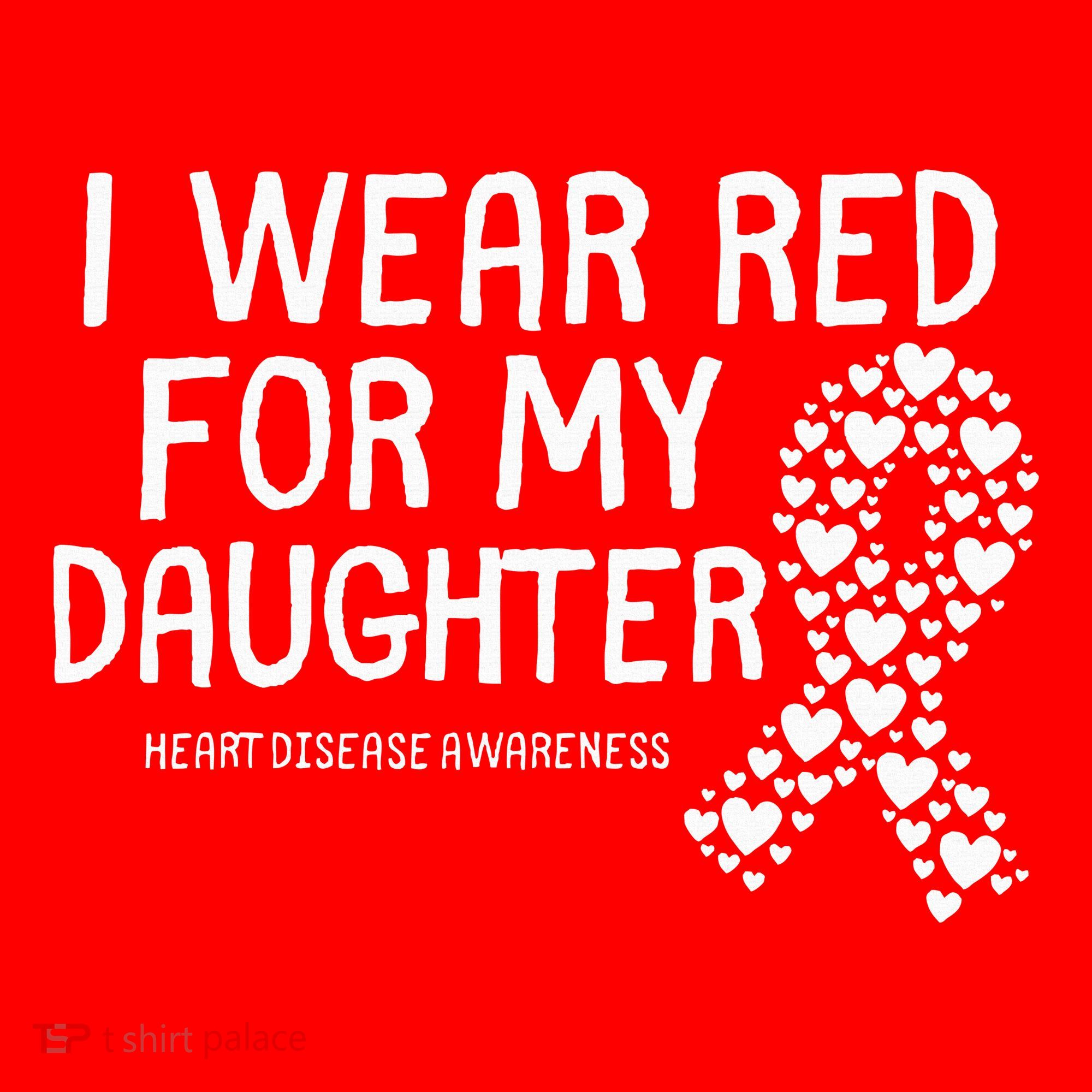 I Wear Red For My Daughter CHD Congenital Heart Disease Women's Tank Top