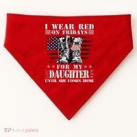I Wear Red On Fridays For My Daughter Until She Comes Home USA-Made Doggie Bandana thumb 0