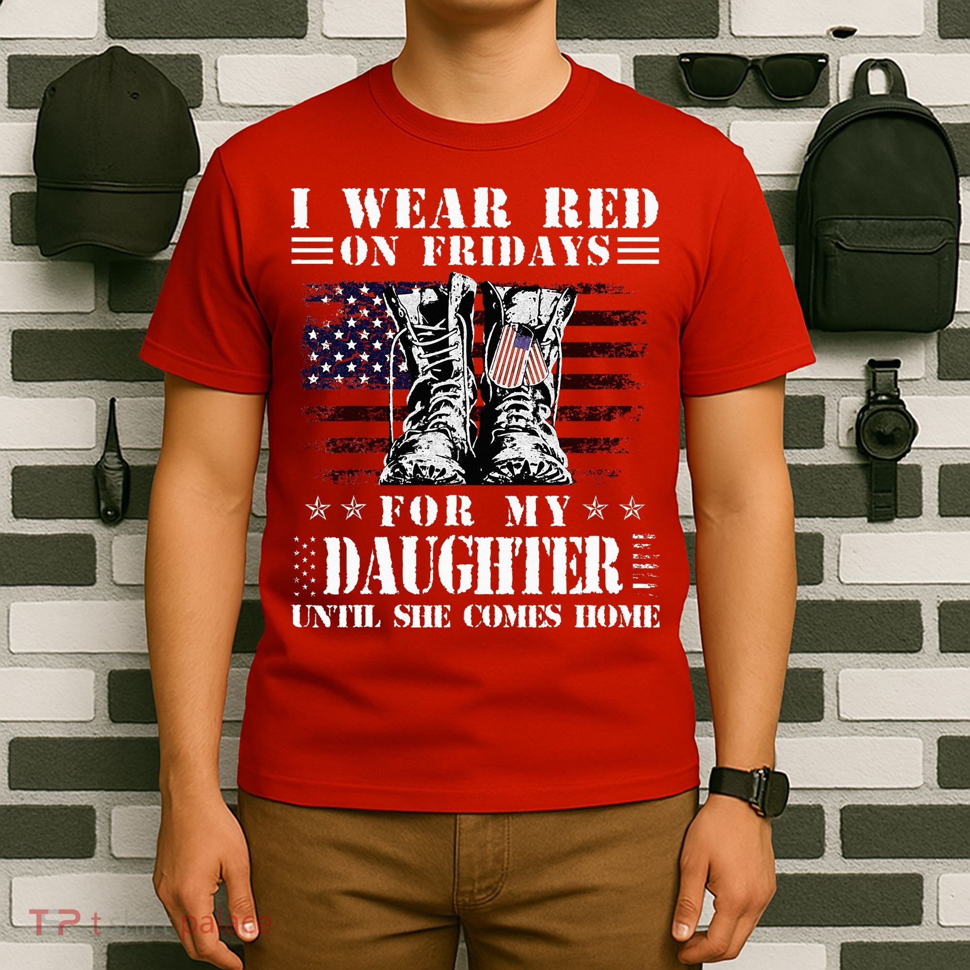 I Wear Red On Fridays For My Daughter Until She Comes Home T-Shirt