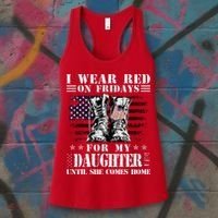 I Wear Red On Fridays For My Daughter Until She Comes Home Women's Tank Top thumb 3