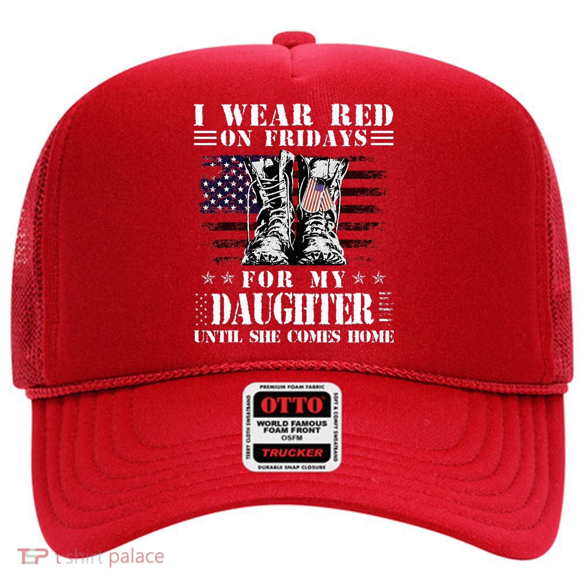 I Wear Red On Fridays For My Daughter Until She Comes Home Hat