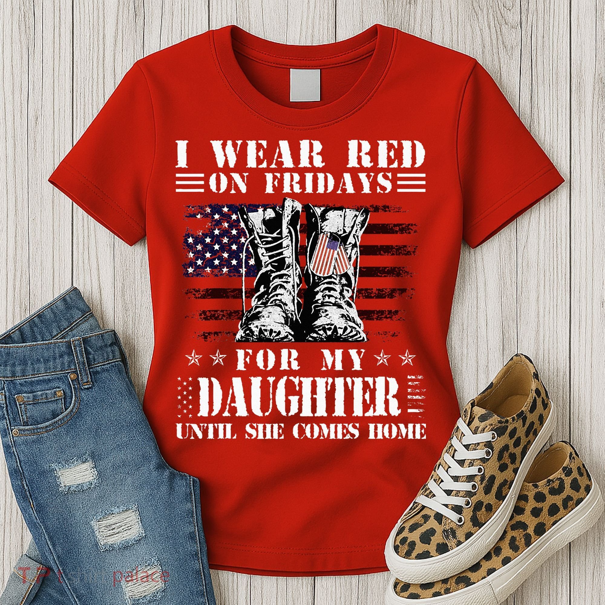 I Wear Red On Fridays For My Daughter Until She Comes Home Women's T-Shirt