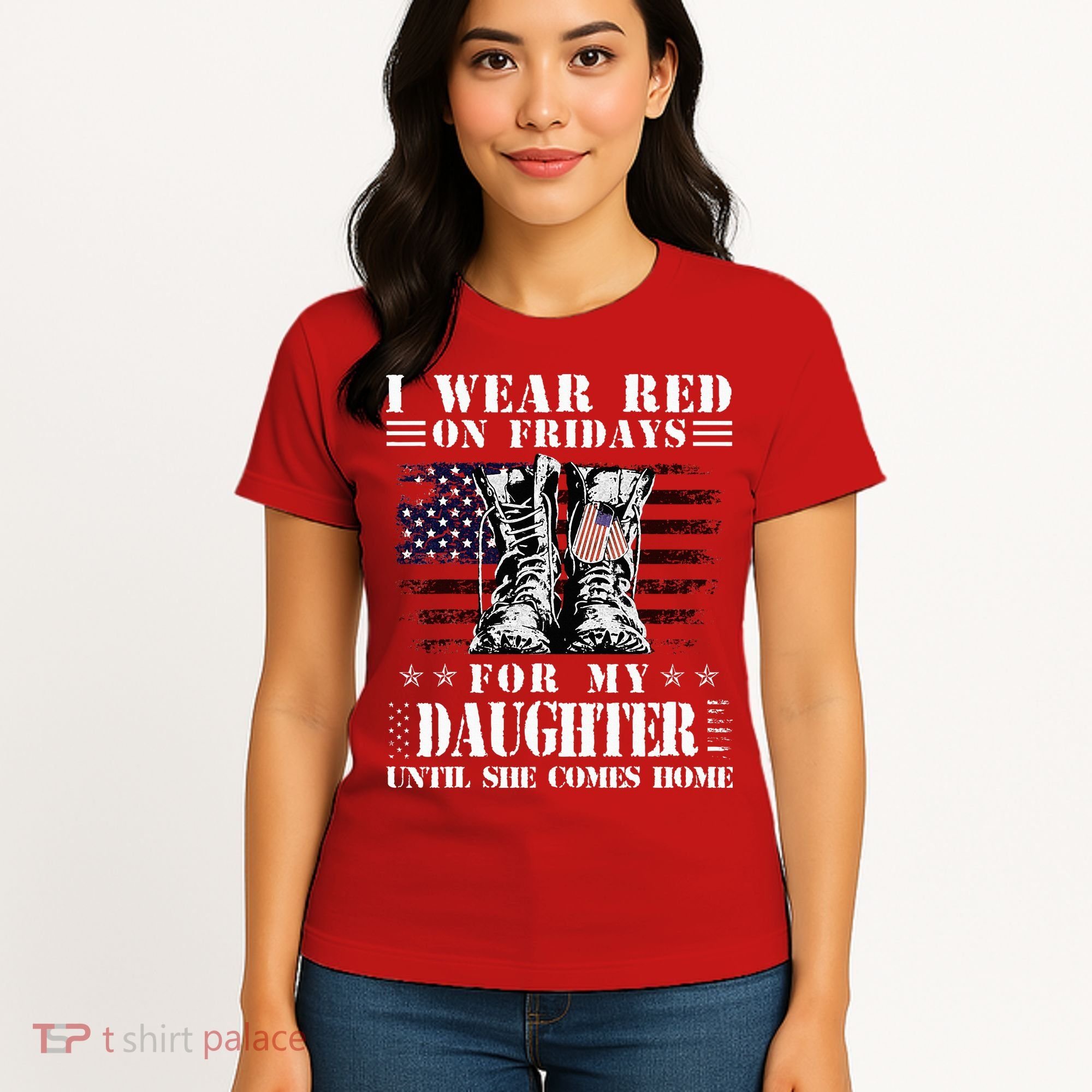 I Wear Red On Fridays For My Daughter Until She Comes Home Women's T-Shirt