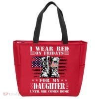 I Wear Red On Fridays For My Daughter Until She Comes Home Tote Bag thumb 0