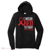I Wear Red For Heart Disease Awareness Women's Hoodie thumb 0