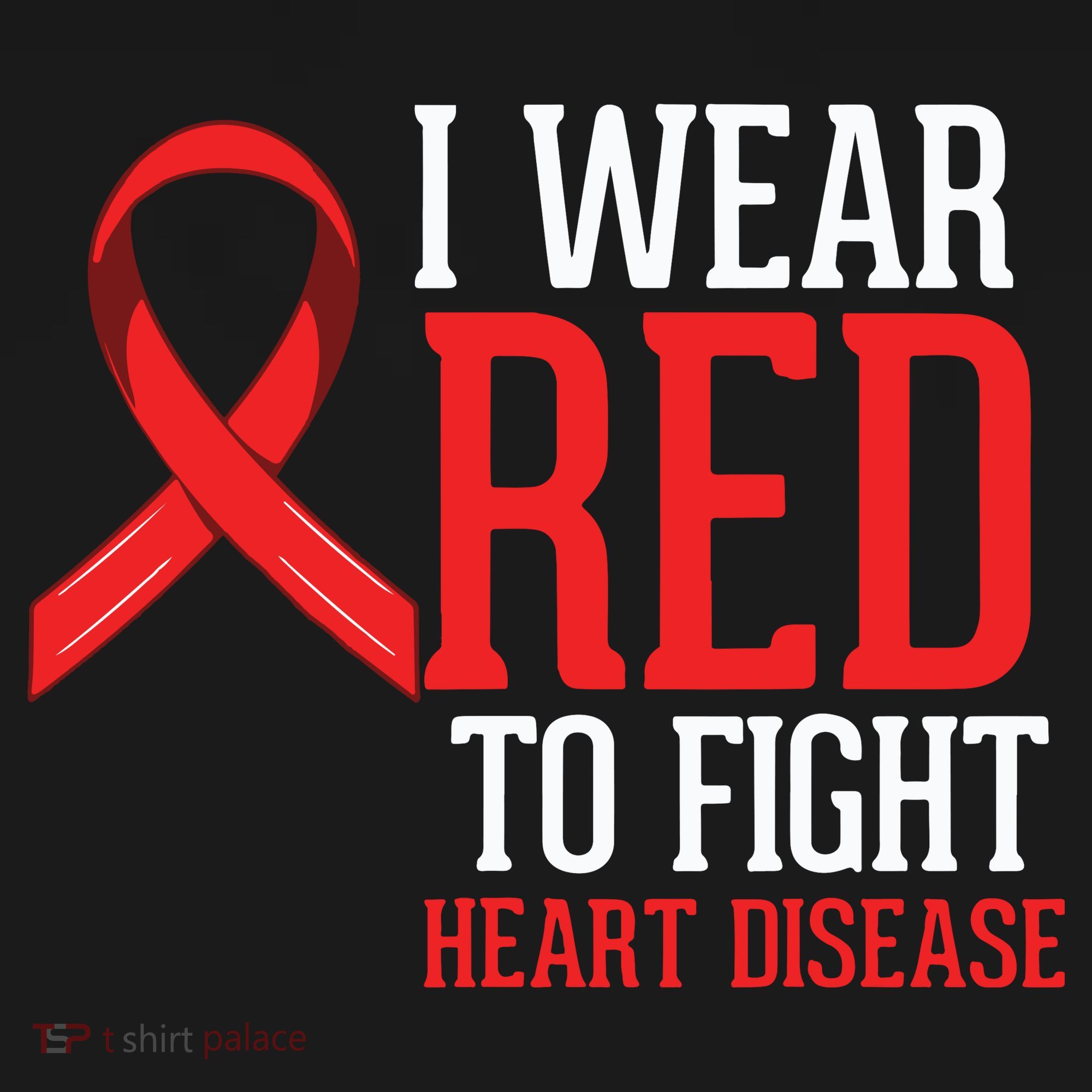 I Wear Red For Heart Disease Awareness Women's Hoodie