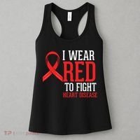 I Wear Red For Heart Disease Awareness Women's Tank Top thumb 3