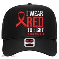 I Wear Red For Heart Disease Awareness Hat thumb 0
