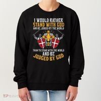 I Would Rather Stand With God Jesus Christian Women's Sweatshirt thumb 0