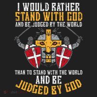 I Would Rather Stand With God Jesus Christian Beanie thumb 2